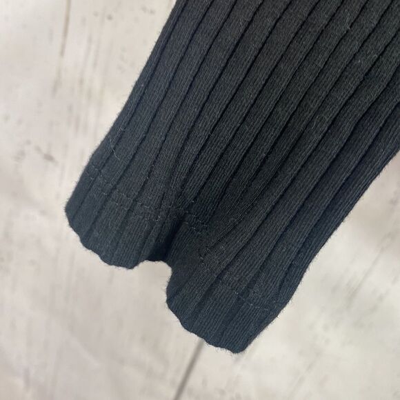 Zara Womens Black Long Sleeve Square Neck Bodysuit - Picture 7 of 11